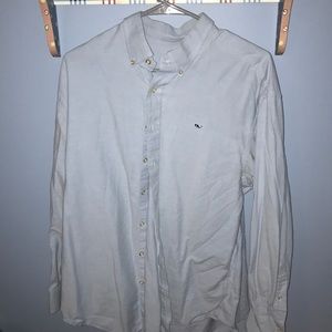 Light blue Vineyard Vines button down shirt.